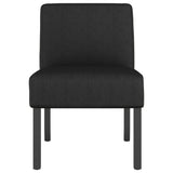 Fauteuil sans accoudoirs noir tissu