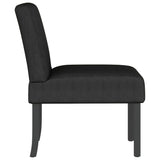 Fauteuil sans accoudoirs noir tissu