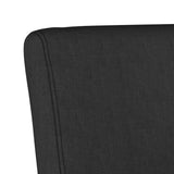 Fauteuil sans accoudoirs noir tissu