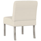 Fauteuil sans accoudoirs lin design de boutons