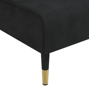 Canapé-lit en forme de L noir 271x140x70 cm velours