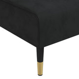 Canapé-lit en forme de L noir 271x140x70 cm velours