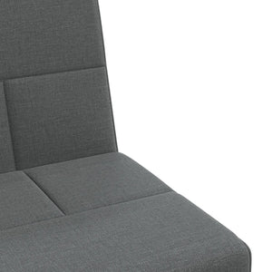 Canapé-lit en forme de L gris foncé 255x140x70 cm tissu