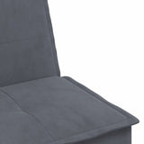Canapé-lit en forme de L gris 255x140x70 cm velours