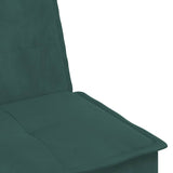 Canapé-lit en forme de L vert foncé 255x140x70 cm velours