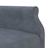 Canapé-lit en forme de L gris 271x140x70 cm velours