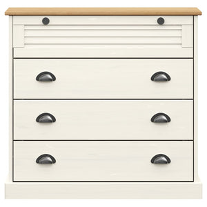 Commode VIGO blanc 80x40x76 cm bois massif de pin