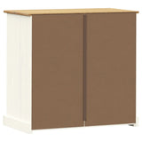 Commode VIGO blanc 80x40x76 cm bois massif de pin