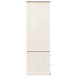 Garde-robe VIGO blanc 90x55x170 cm bois massif de pin