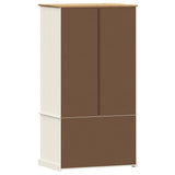 Garde-robe VIGO blanc 90x55x170 cm bois massif de pin