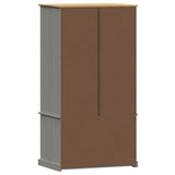 Garde-robe VIGO gris 90x55x170 cm bois massif de pin