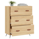 Commode chêne sonoma 69,5 x 34 x 90 cm bois d'ingénierie