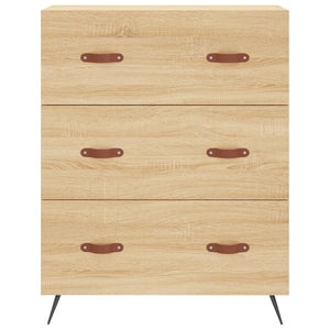 Commode chêne sonoma 69,5 x 34 x 90 cm bois d'ingénierie