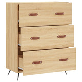 Commode chêne sonoma 69,5 x 34 x 90 cm bois d'ingénierie