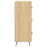 Commode chêne sonoma 69,5 x 34 x 90 cm bois d'ingénierie