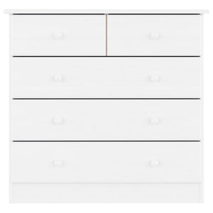 Commode ALTA blanc 77x35x73 cm bois massif de pin
