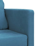Canapé-lit 2 en 1 bleu 122x204x55 cm velours