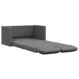 Canapé-lit 2 en 1 gris foncé 112x174x55 cm tissu