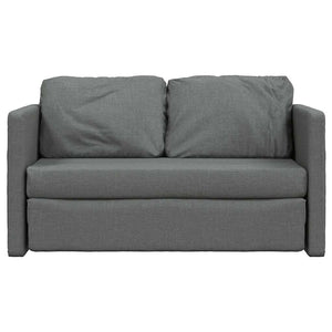 Canapé-lit 2 en 1 gris foncé 112x174x55 cm tissu