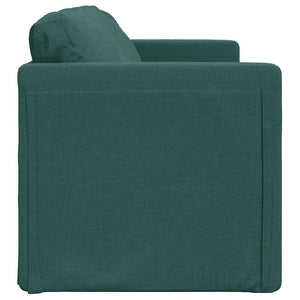 Canapé-lit 2 en 1 vert foncé 112x174x55 cm tissu