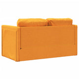 Canapé-lit 2 en 1 jaune foncé 112x174x55 cm tissu