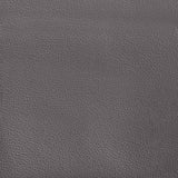 Fauteuil inclinable avec repose-pieds gris similicuir
