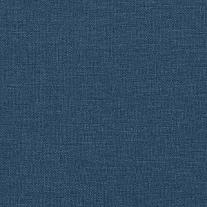 Fauteuil inclinable de massage avec repose-pieds bleu tissu