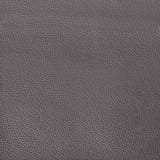 Fauteuil inclinable avec repose-pieds gris similicuir