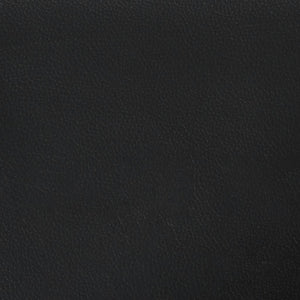 Fauteuil inclinable avec repose-pieds noir similicuir