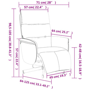 Fauteuil inclinable avec repose-pieds vert foncé tissu