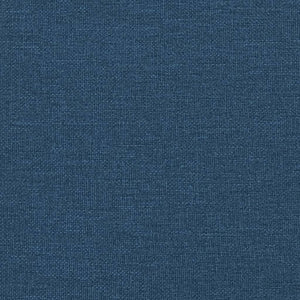 Fauteuil inclinable avec repose-pieds bleu tissu