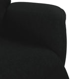 Fauteuil inclinable avec repose-pied noir velours