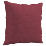 Canapé 2 places avec oreillers bordeaux 140 cm tissu