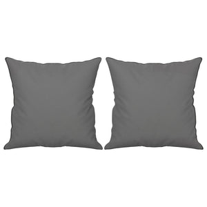 Canapé 2 places avec oreillers gris foncé 120 cm