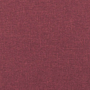 Canapé à 3 places avec repose-pieds Rouge bordeaux 180 cm Tissu