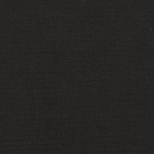 Canapé à 3 places avec repose-pieds Noir 180 cm Tissu