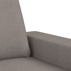 Canapé à 3 places avec repose-pieds Taupe 180 cm Tissu