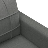 Ensemble de canapés 4 pcs coussins gris foncé tissu