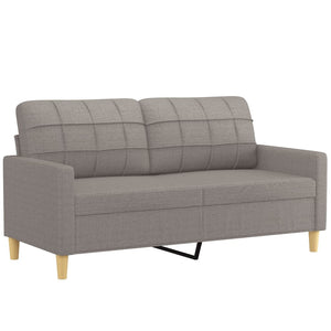 Ensemble de canapés 3 pcs avec coussins Taupe Tissu
