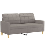 Ensemble de canapés 3 pcs avec coussins Taupe Tissu