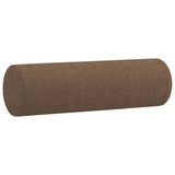 Ensemble de canapés 3 pcs avec coussins marron tissu