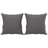 Ensemble de canapés 3 pcs avec coussins gris similicuir