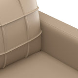 Ensemble de canapés 3 pcs avec coussins cappuccino similicuir