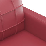 Ensemble de canapés 4 pcs et coussins rouge bordeaux similicuir