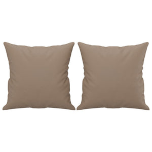Ensemble de canapés 4 pcs avec coussins cappuccino similicuir