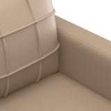 Ensemble de canapés 4 pcs avec coussins cappuccino similicuir