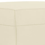 Ensemble de canapés 3 pcs avec coussins Crème Similicuir