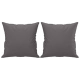 Ensemble de canapés 3 pcs avec coussins gris similicuir