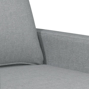 Ensemble de canapés 3 pcs avec coussins Gris clair Tissu