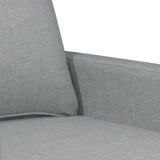 Ensemble de canapés 3 pcs avec coussins Gris clair Tissu